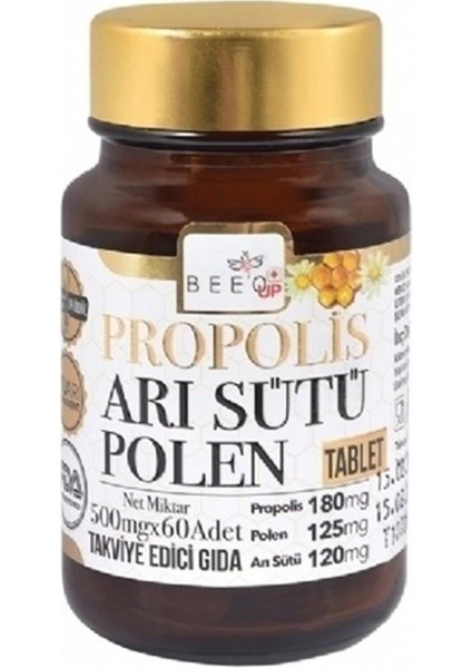 Bee' o  Up Propolis Arı Sütü Polen 60 Tablet (BEO101)