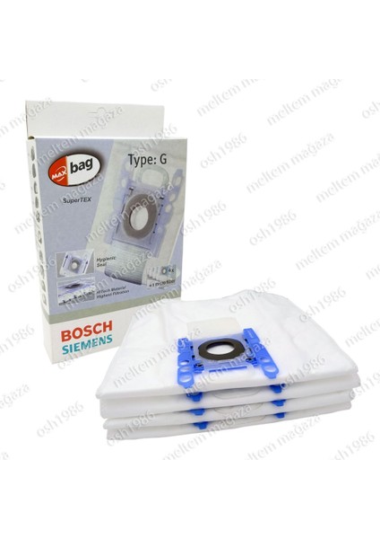 Siemens Uyumlu Vs 07G2212 Hygienic Power Elektrikli Süpürge Kutulu Toz Torbası