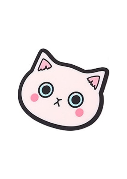 Kedi Şekilli Bardak Altlığı Silikon Bardak Pedi Kayma Yalıtım Pedi Fincan Mat Ev Mutfak Aksesuarları (Yurt Dışından)