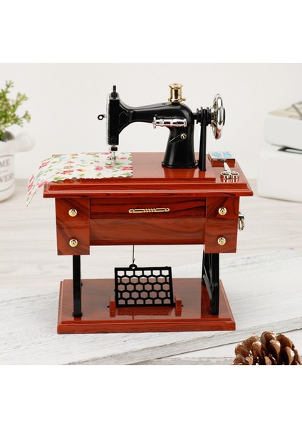 Yaratıcı Dikiş Makinesi Müzik Kutusu Vintage Dekoratif (Yurt Dışından) fırsatları