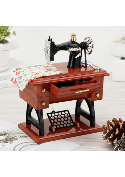 Yaratıcı Dikiş Makinesi Müzik Kutusu Vintage Dekoratif (Yurt Dışından) indirimleri