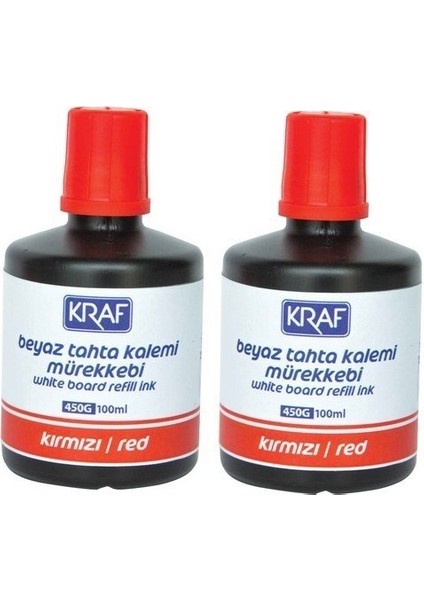 Tahta Kalem Mürekkebi Kırmızı 100 ml x 2 Adet