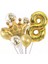 Gold 8 Yaş Kral Tacı Folyo Balon Set 1