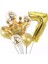 Gold 7 Yaş Kral Tacı Folyo Balon Set 1