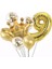 Gold 9 Yaş Kral Tacı Folyo Balon Set 1