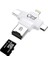 4 In 1 Ios Android Type-C Lightning Usb-A Micro Sd Tf Kart Okuyucu 1