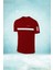 Erkek Bordo Dri-Fit Kumaş Yürüyüş ve Koşu Için Konforlu Kısa Kol T-Shirt S-3xl 1