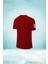 Erkek Bordo Dri-Fit Kumaş Yürüyüş ve Koşu Için Konforlu Kısa Kol T-Shirt S-3xl 2