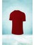 Erkek Bordo Dri-Fit Kumaş Baskısız Yuvarlak Yaka Kısa Kol T-Shirt S-3xl 2