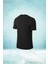 Erkek Siyah Dri-Fit Kumaş Koşu Için Konforlu Sıfır Yaka T-Shirt S-3xl 2