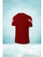 Erkek Bordo Dri-Fit Kumaş Konforlu Sıfır Yaka Tshirt S-3xl 2