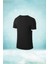 Büyük Beden Erkek Siyah Dri-Fit Kumaş Yuvarlak Yaka Şık Konforlu T-Shirt (4xl- 10XL) 2