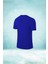 Oversize Erkek Mavi Dri-Fit Kumaş Antrenman ve Koşu Için Konforlu Kısa Kol T-Shirt (4xl- 10XL) 2