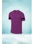 Büyük Beden Erkek Mor Dri-Fit Kumaş Sıfır Yaka Kısa Kol Yürüyüş Için Sporcu T-Shirt (4xl- 10XL) 1