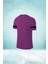 Büyük Beden Erkek Mor Dri-Fit Kumaş Sıfır Yaka Kısa Kol Yürüyüş Için Sporcu T-Shirt (4xl- 10XL) 2