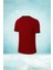 Büyük Beden Erkek Bordo Dri-Fit Kumaş Rahat Konforlu Kesim Yuvarlak Yaka Kısa Kol T-Shirt (4xl- 10XL) 2