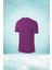 Büyük Beden Erkek Mor Dri-Fit Kumaş Düz Kısa Kol Koşu Için Konforlu T-Shirt (4xl- 10XL) 2
