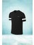 Büyük Beden Erkek Siyah Dri-Fit Kumaş Düz Yuvarlak Yaka Kısa Kol Konforlu T-Shirt (4xl- 10XL) 1