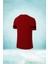 Büyük Beden Erkek Bordo Dri-Fit Kumaş Baskısız Yuvarlak Yaka Kısa Kol Tshirt (4xl- 10XL) 2