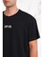 Oversize Önü Baskılı Pamuklu Basic Erkek Penye T-Shirt 5