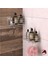 Teknotel Yapişkanli Kancali 2 Adet Banyo Rafi Si̇lver ST217H 2