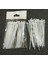 36 Adetli 10 cm Kablo Bağı Beyaz Plastik Kelepçe 2,5 x 100 mm Cırt Kelepçe 1