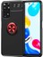 Xiaomi Redmi Note 11S Global Kılıf Ultra Korumalı Yüzüklü Manyetik Ravel Silikon + Tam Kaplayan 5d Ekran Koruyucu 1