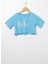 Baskılı Turkuaz Kız Çocuk T-Shirt 222 Lcg 242006 Tally Turkuaz 1
