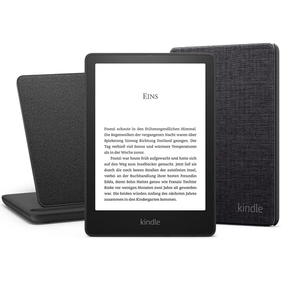 Kindle 6.8 Paperwhite 5 Signature Edition 32 GB E Kitap Okuyucu + Orijinal Kılıf + Kablosuz Şarj Ünitesi Reklamsız