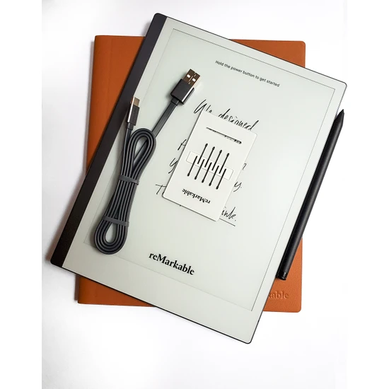 Remarkable 2 Digital Paper Tablet + Marker Plus + Kapaklı Kahverengi Kılıf