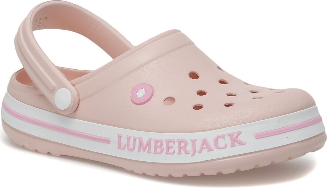 Lumberjack Kadın Sabo Terlik Pembe Silikon/Plastik Malzeme ile Konforlu Sezonsuz Kullanım