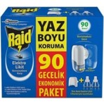 Raid Elektro Likit Beyaz Renkli 90 Gece Ekonomik Paket Etkili Koruma Sağlayan Ürün