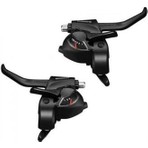 Motobisikletim Shimano ST-EF41 Bisiklet Fren + Vites Kolu Takım 7x3 [kablo + Fren Tel Dahil]