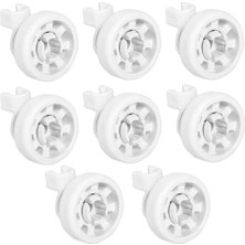 Parmis Arçelik Uyumlu Bulaşık Makinesi Sepet Tekerleği Üst Teker 8 Adet