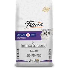 Felicia Düşük Tahıllı Hipoalerjenik Somonlu Kısırlaştırılmış Kedi Maması 12 kg