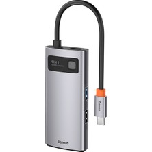 Baseus Metal Gleam Series 4in1 Type-C Hub Adaptör Çoklayıcı