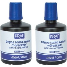 Kraf Tahta Kalem Mürekkebi Mavi 100 ml x 2 Adet
