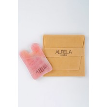 Aurelia Rose Quartz Gua Sha Crystal - Square -   Gua Sha Taşı - Pembe Kuvars