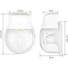 Kkmoon Giyilebilir Akıllı Elektrikli Göğüs Pompası - Beyaz (Yurt Dışından)