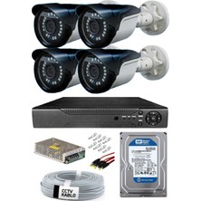 Maxcam 4 Kameralı 5mp Gece Görüşlü Hd Güvenlik Kamera Sistemi