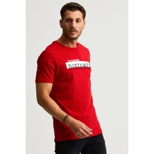 Alexander Gardi Baskılı T-Shirt, Kırmızı (E21-UN)
