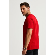 Alexander Gardi Baskılı T-Shirt, Kırmızı (E21-UN)