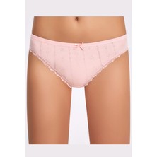 İlke Kadın Jakarlı (Transferli Ribana) Dantelli Bikini 273 - 12 Adet
