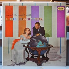 Kupon Les Baxter*round The World With Les Baxter,amerikan Baskı 1957LP