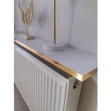 Talas Tozu Gold Beyaz Petek Üstü Tak Çıkar Raf 120 Cm. (Duvar Montajsız)