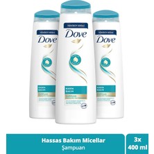 Dove Narin Bakım Şampuan Hassas, Ince Telli Saçlar Için 400 Ml - 3 Adet