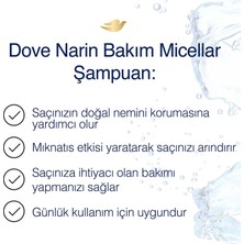 Dove Narin Bakım Şampuan Hassas, Ince Telli Saçlar Için 400 Ml - 3 Adet