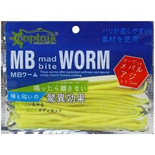 Captain MB Aromalı Worm 10 cm 0,8 gr 15LI Pkt Sarı