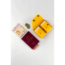 Badger Collection Jellypass Turuncu Pasaportluk Pasaport Cüzdanı Pasaport Kılıfı Minimal Hediye Tasarım Şeffaf Pvc