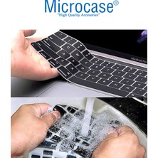 Microcase MacBook Pro 16 16.2 Inc M1 Max 2021 A2485 Silikon Klavye Koruması Eu Türkçe - Siyah AL2982